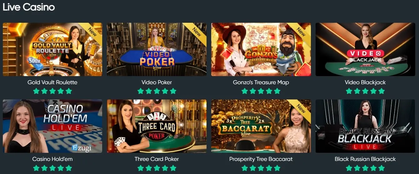 bitcoincomgames live casino